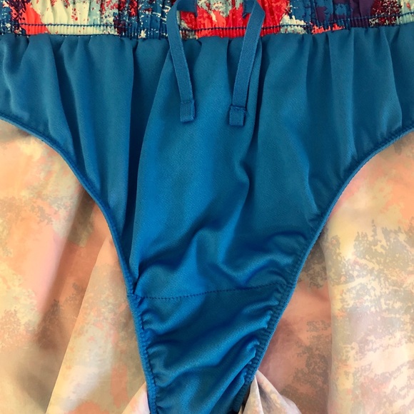 NIKE Dri-Fit runners shorts pink blue splash sz M - Picture 6 of 14